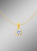 Massiver Anh&auml;nger mit Brillant 