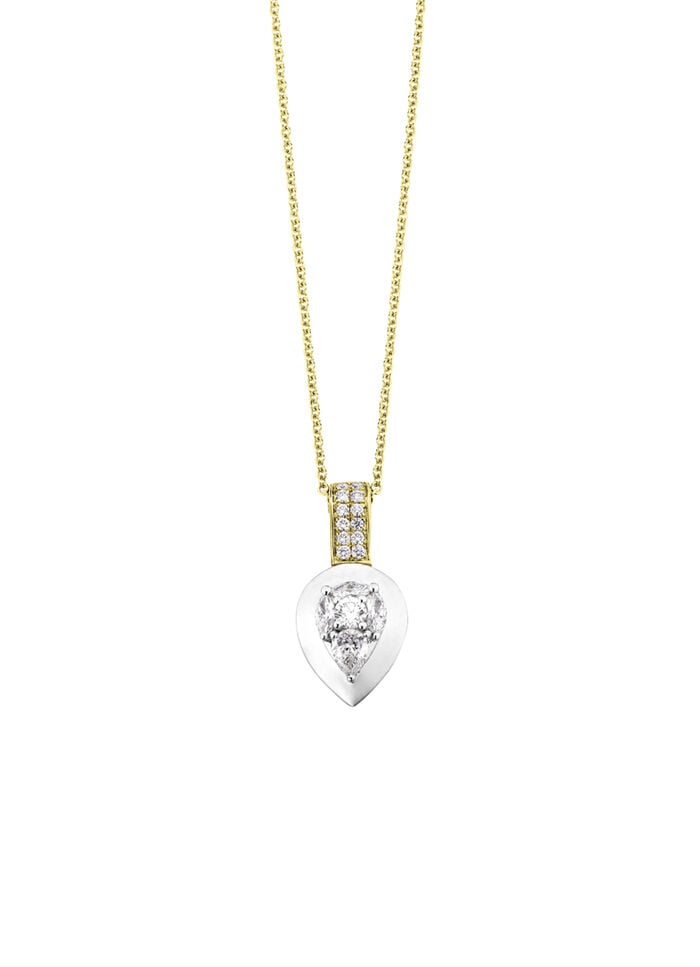 Anhänger mit Brillanten und Diamanten  