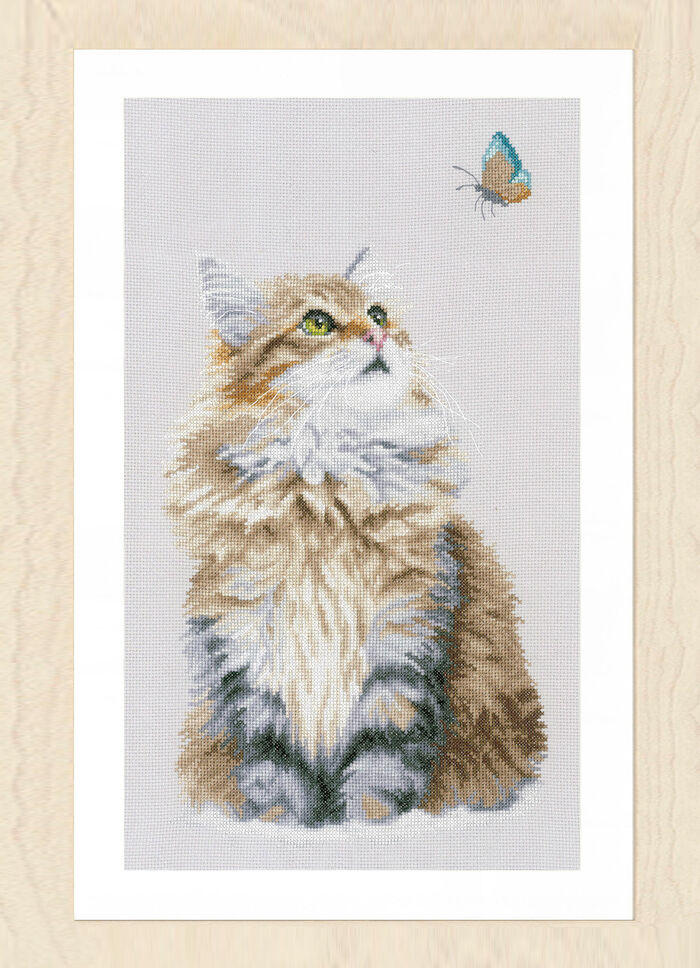 Stick-Set mit K&auml;tzchen-Motiv 