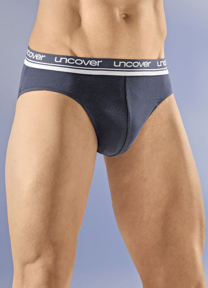 uncover by Schiesser, Dreierpack Slips mit Elastikbund 3X MARINE