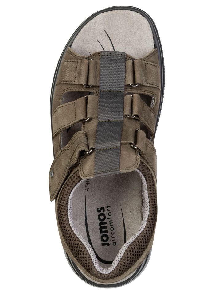 Sportliche Herren-Sandalen, Weite H, mit Klettverschluss KHAKI