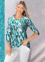 Shirt mit 3/4-langen &Auml;rmeln 