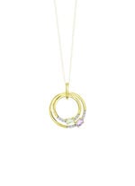 Attraktiver Blickfang: Anhänger mit synth. Zirkonia und Glassteinen 