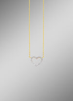 Wundervolle Halskette Herz mit 30 Diamanten 