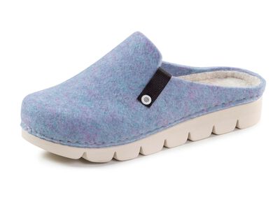 Laurina, trendige Damen-Hausschuhe, Weite G, mit anatomisch geformtem Fu&szlig;bett 