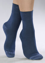 Sechserpack Socken in verschiedenen Farbstellungen 2X JEANSBLAU MELIERT, 2X MARINE MELIERT, 2X NACHTBLAU MELIERT