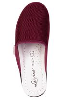 Laurina, Zweierpack, klassische Damen-Hausschuhe, Weite G, aus Mesh-Material 1X BORDEAUX, 1X SCHWARZ