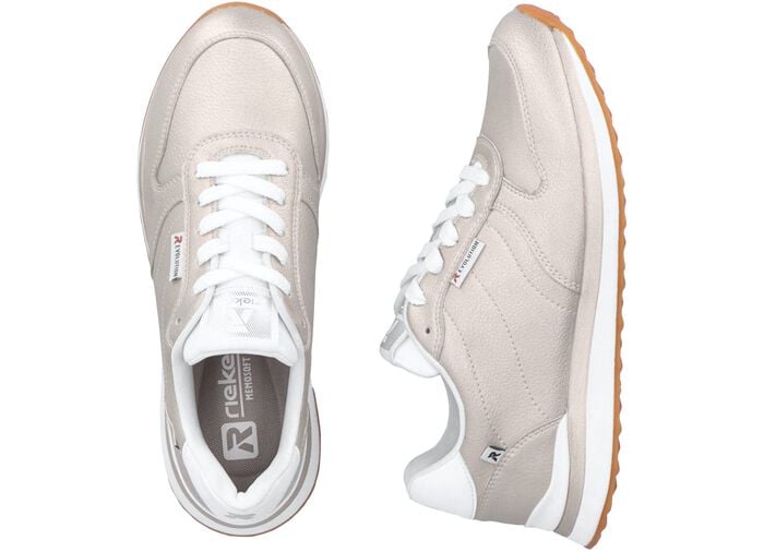 Rieker Sneaker mit MemoSoft-Textilfu&szlig;bett GOLDBEIGE