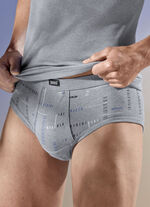 Viererpack Slips, allover dessiniert 