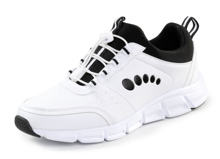 ELENA EDEN, stylische Damen-Sneaker, mit herausnehmbarem Fußbett WEISS-SCHWARZ