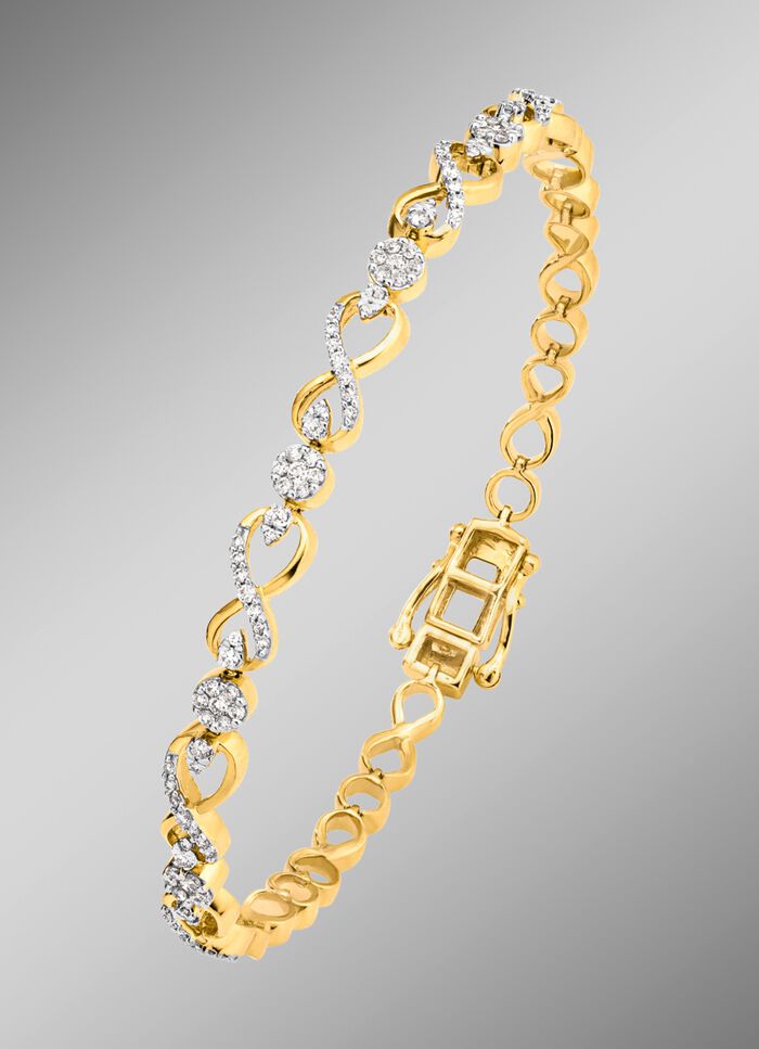 Armband mit 115 Brillanten 