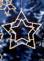 Beleuchtete Fensterdekorationen, batteriebetrieben WEISS