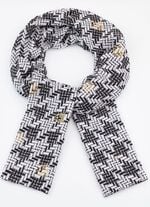 Schal mit grafischem Dessin 