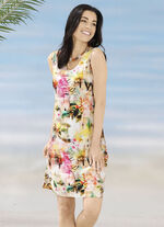 Laurina Kleid mit farbbrillantem Druckdessin 