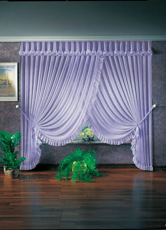 Raffgardinen-Garnitur FLIEDER