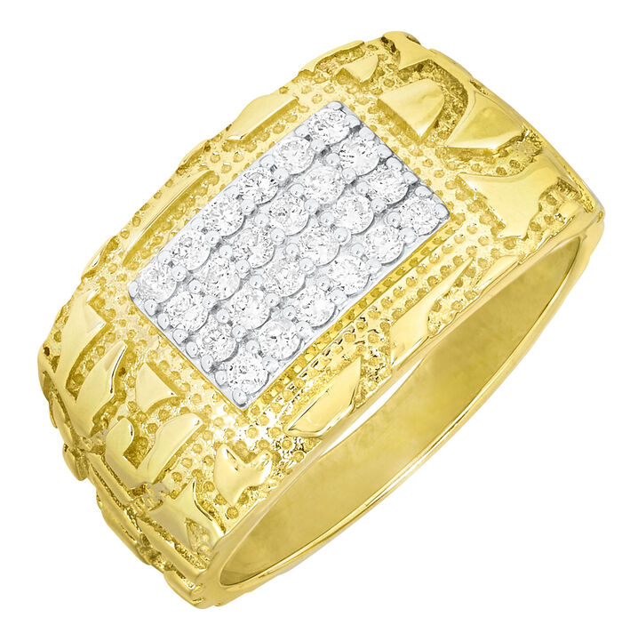 Herrenring mit 24 Brillanten 