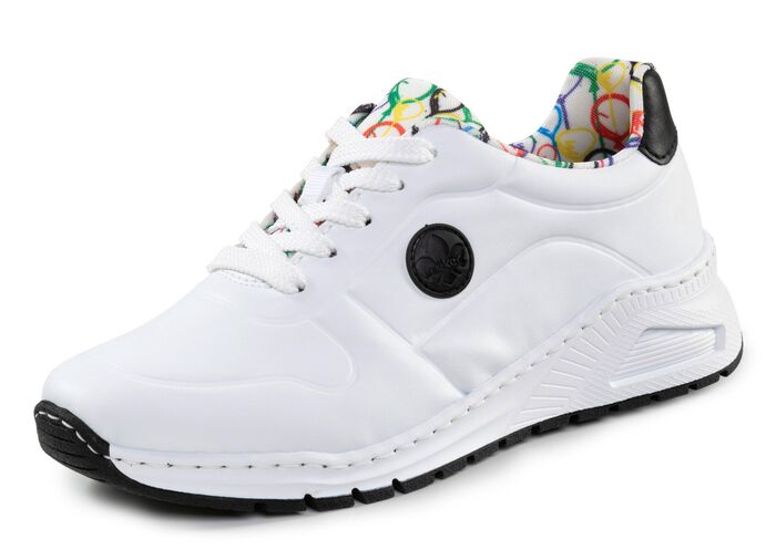 Rieker, stylische Damen-Sneaker, Weite H, mit herausnehmbarem Fu&szlig;bett 