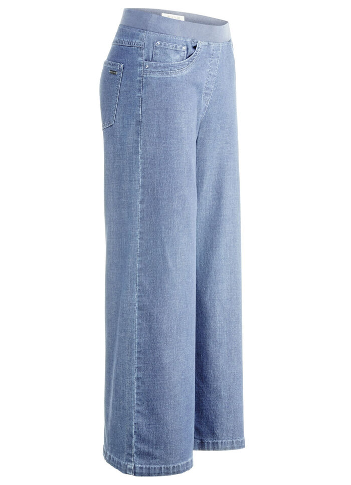 Culotte in 5-Pocket-Form  HELLBLAU
