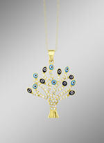 Anh&auml;nger Magisches Auge mit synthetischen Zirkonia 