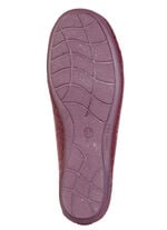 Laurina, klassische Damen-Hausschuhe, mit herausnehmbarem Fußbett BORDEAUX