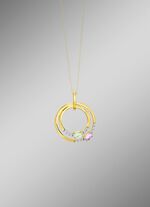 Attraktiver Blickfang: Anh&auml;nger mit synth. Zirkonia und Glassteinen 