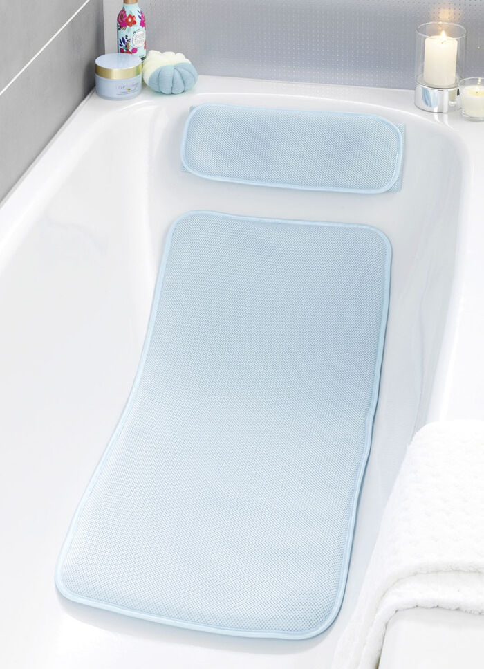 Badewannenmatte & Kissen aus 3D-Mesh-Gewebe 