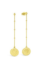 Ohrh&auml;nger mit r&ouml;mischem M&uuml;nzmotiv 