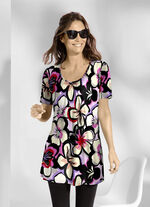 Longshirt mit dezenter F&auml;ltelung 