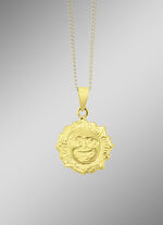 Strahlender Sonnen-Anhänger aus Gold 