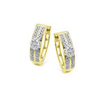 Hochwertige Creolen mit Brillanten und Diamanten 