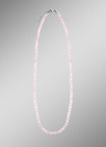 Halskette mit echtem Rosenquarz 