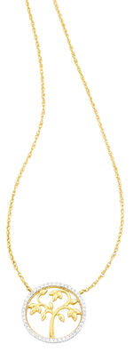 Lebensbaumanh&auml;nger mit Diamanten 