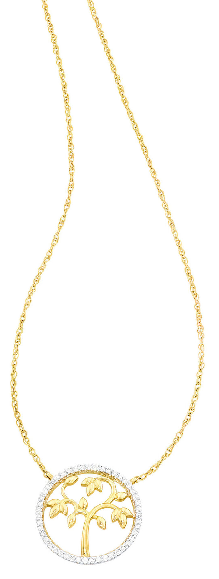 Lebensbaumanh&auml;nger mit Diamanten 