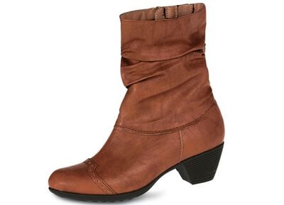 Andrea Conti, modische Damen-Stiefeletten, Winterschuhe, Weite G, mit Rei&szlig;verschluss 