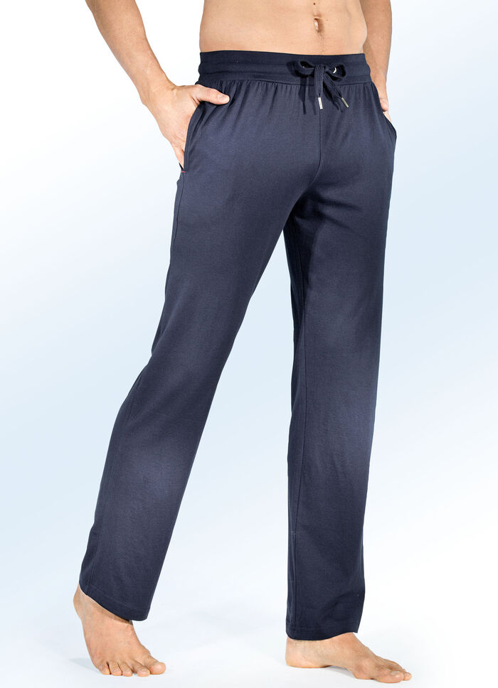 Zweierpack Schlaf- und Freizeithosen, lang, mit Durchzugsband und Seitentaschen 