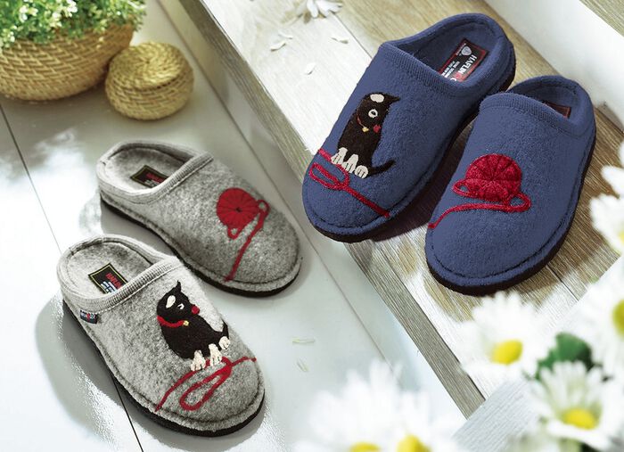 Haflinger-Hausschuhe Caty, aus hochwertiger Schurwolle 