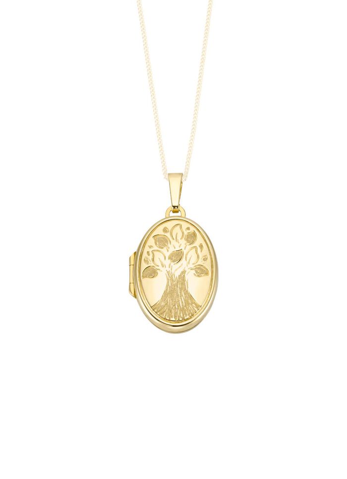 Medaillon zum &Ouml;ffnen mit Lebensbaum-Motiv 