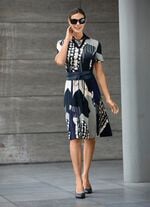 Kleid mit Polokragen 