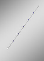 Hochwertiges Armband mit Brillanten und echt Safir 