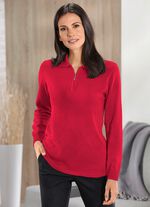 Pullover mit Strukturdessin ROT