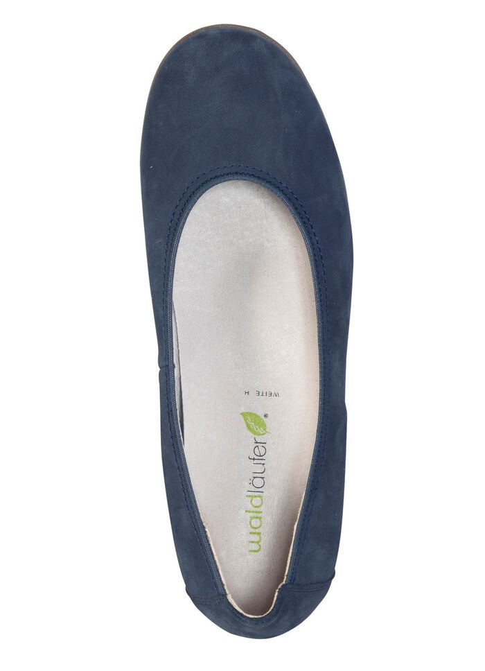Waldl&auml;ufer Ballerinas aus Nubukleder MARINE
