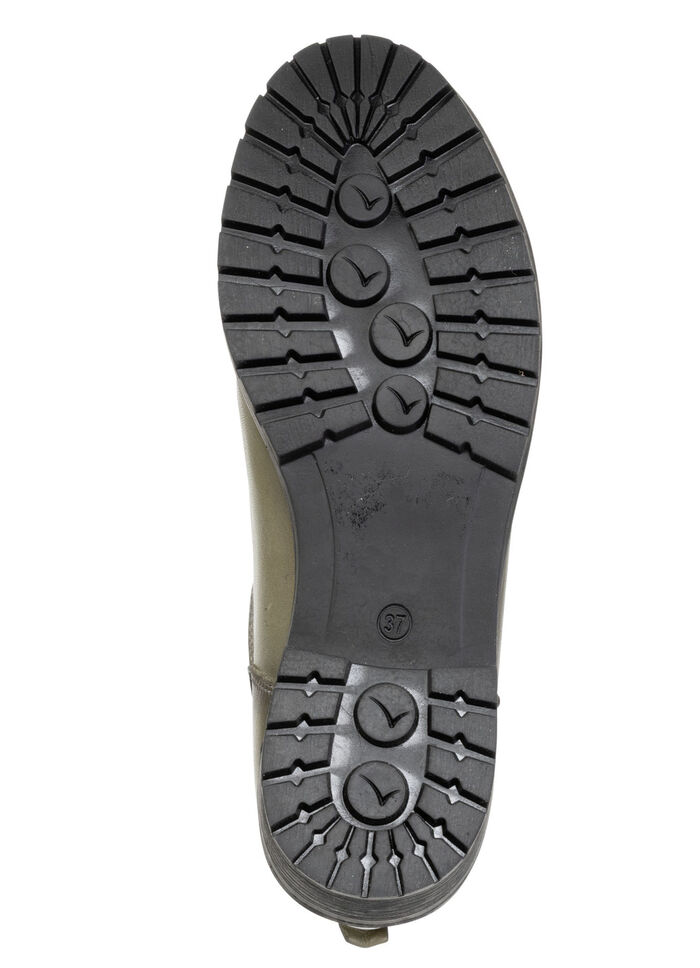 ELENA EDEN, klassische Damen-Stiefeletten, WInterschuhe, mit herausnehmbarem Fußbett KHAKI