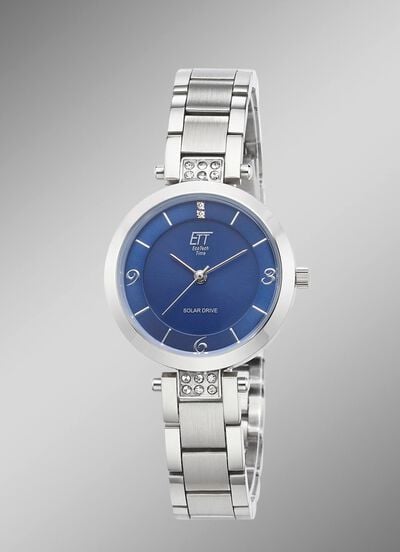 ETT-Solar-Damenuhr mit Quarzuhrwerk 