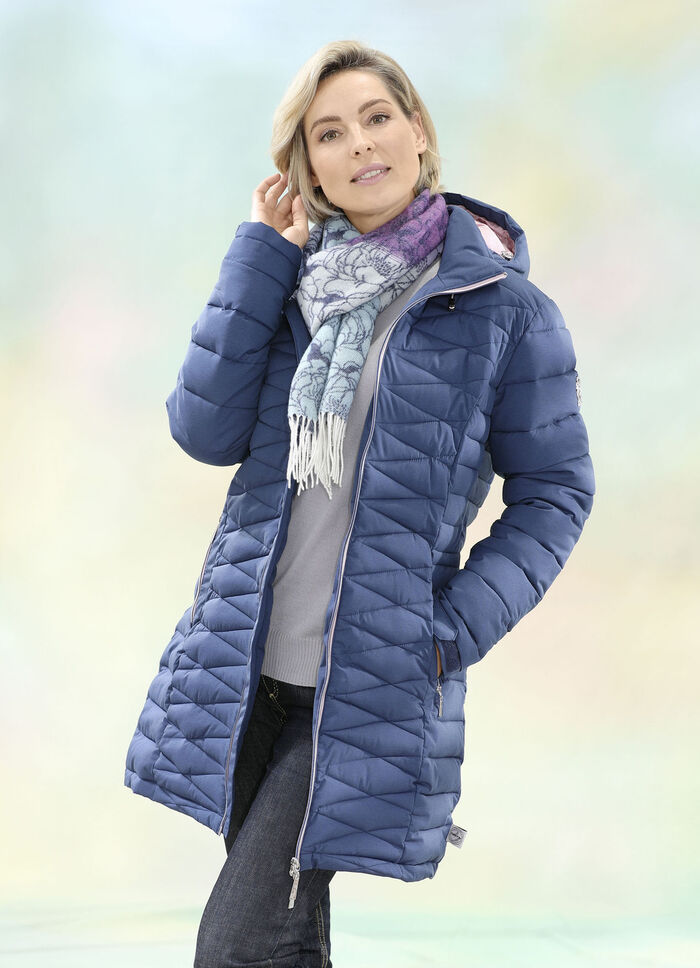 Funktions-Kurzmantel mit abnehmbarer Kapuze 