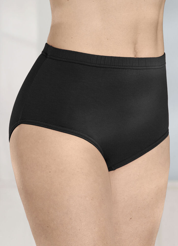 Fünferpack Slips mit Gummizug im Bund 