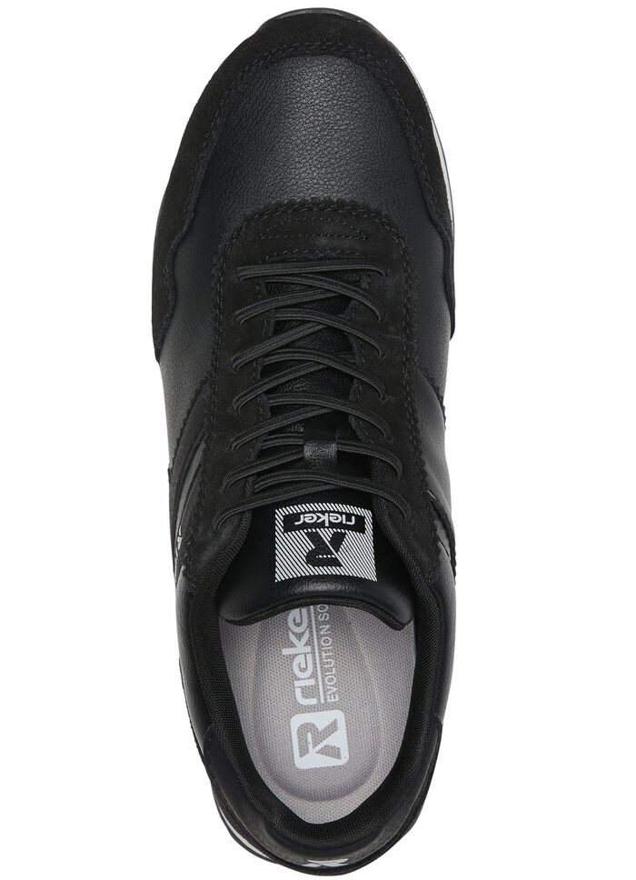 Schn&uuml;r-Sneaker mit herausnehmbarem Textilfu&szlig;bett SCHWARZ