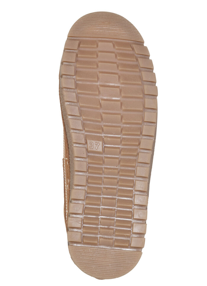 Gemini, schicke Damen-Schnürschuhe, Weite G, mit herausnehmbarem Fußbett COGNAC