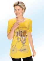 Shirt mit ausgefallenem Kontrast-Druck in 3 Farben 