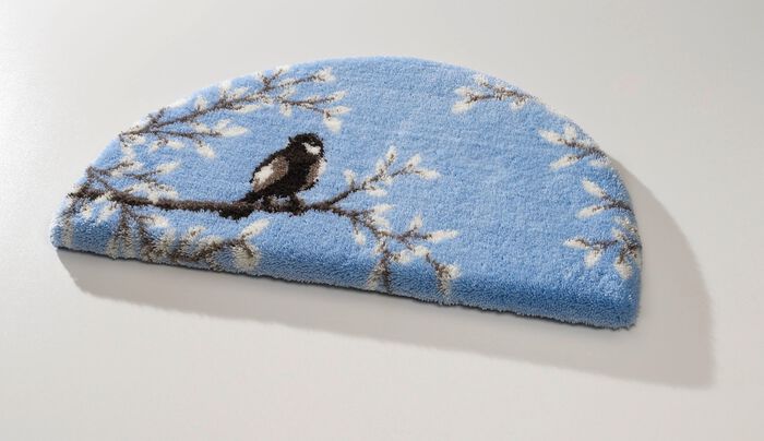 Badgarnitur von Grund mit rutschhemmender R&uuml;ckseite BLAU