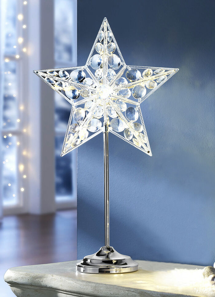 LED-Sternleuchte mit Ständer aus Metall 
